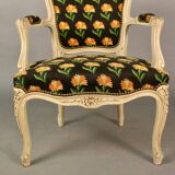 Paire de fauteuils cabriolet style Louis XV