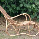 Rattan lounge chair