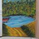 Tableau huile sur toile paysage vintage