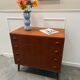 Scandinavian chest of drawers with compass feet