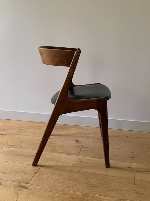 Danish teak and leather chair from the 60s/70s
