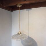 Suspension vintage en verre