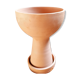 Terracotta planter with saucer