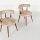 Paire de chaises cocktail scandinaves du milieu du siècle - années 1950