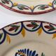 4 dessert plates hb quimper floral decor