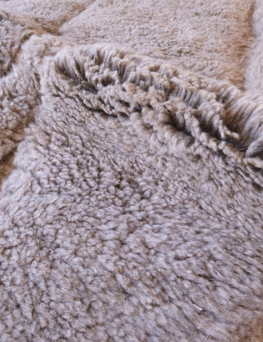 Beni Mrirt Taupe Rug - 152 x 112 cm
