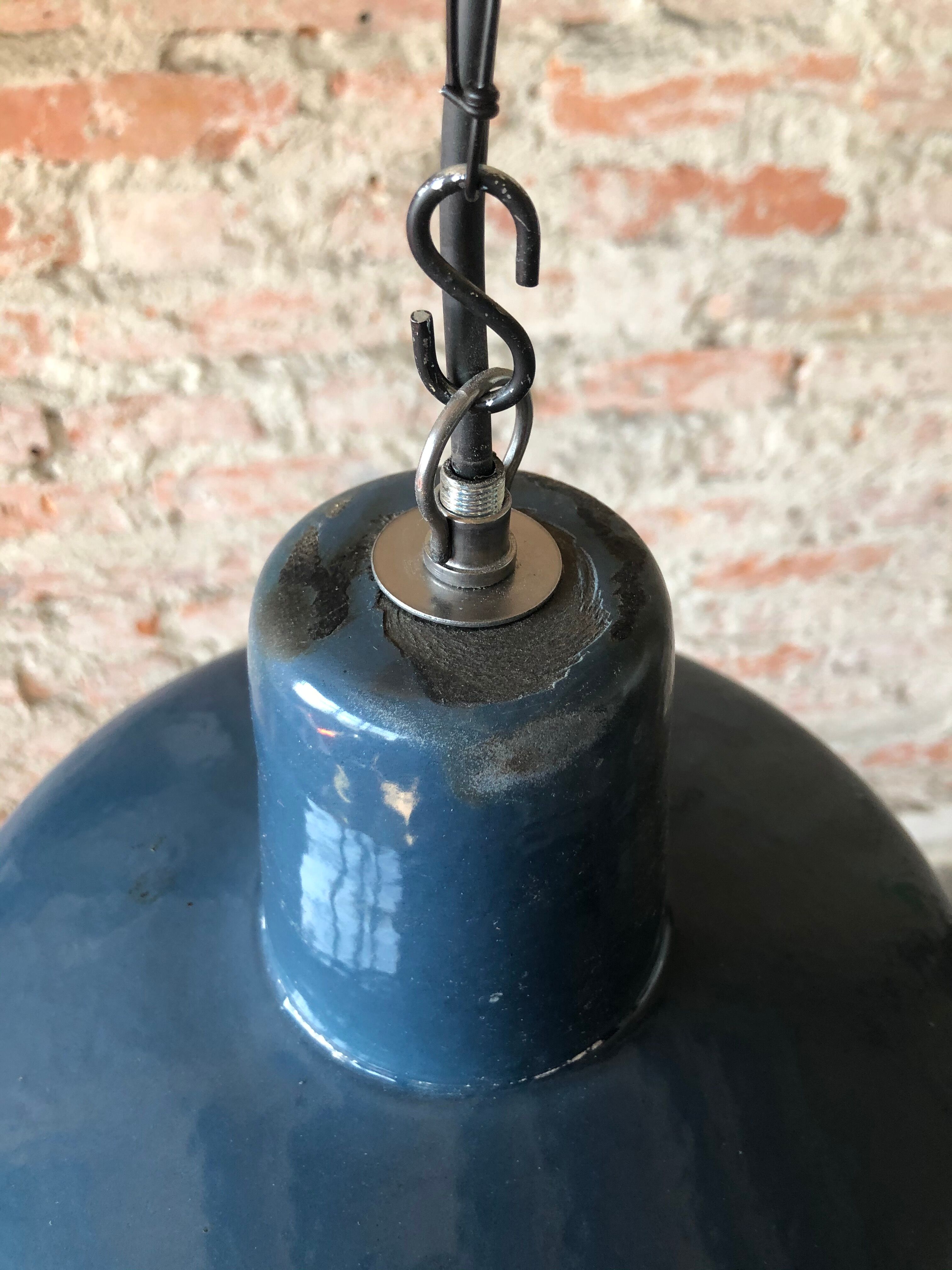 Industrial factory ceiling lamp from Wikasy a23, 1960