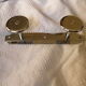 Wall coat rack in chromed metal 2 vintage hooks