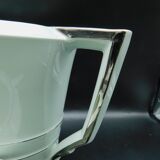 Cafeteria, creamer and sugar, puls, celadon & silver