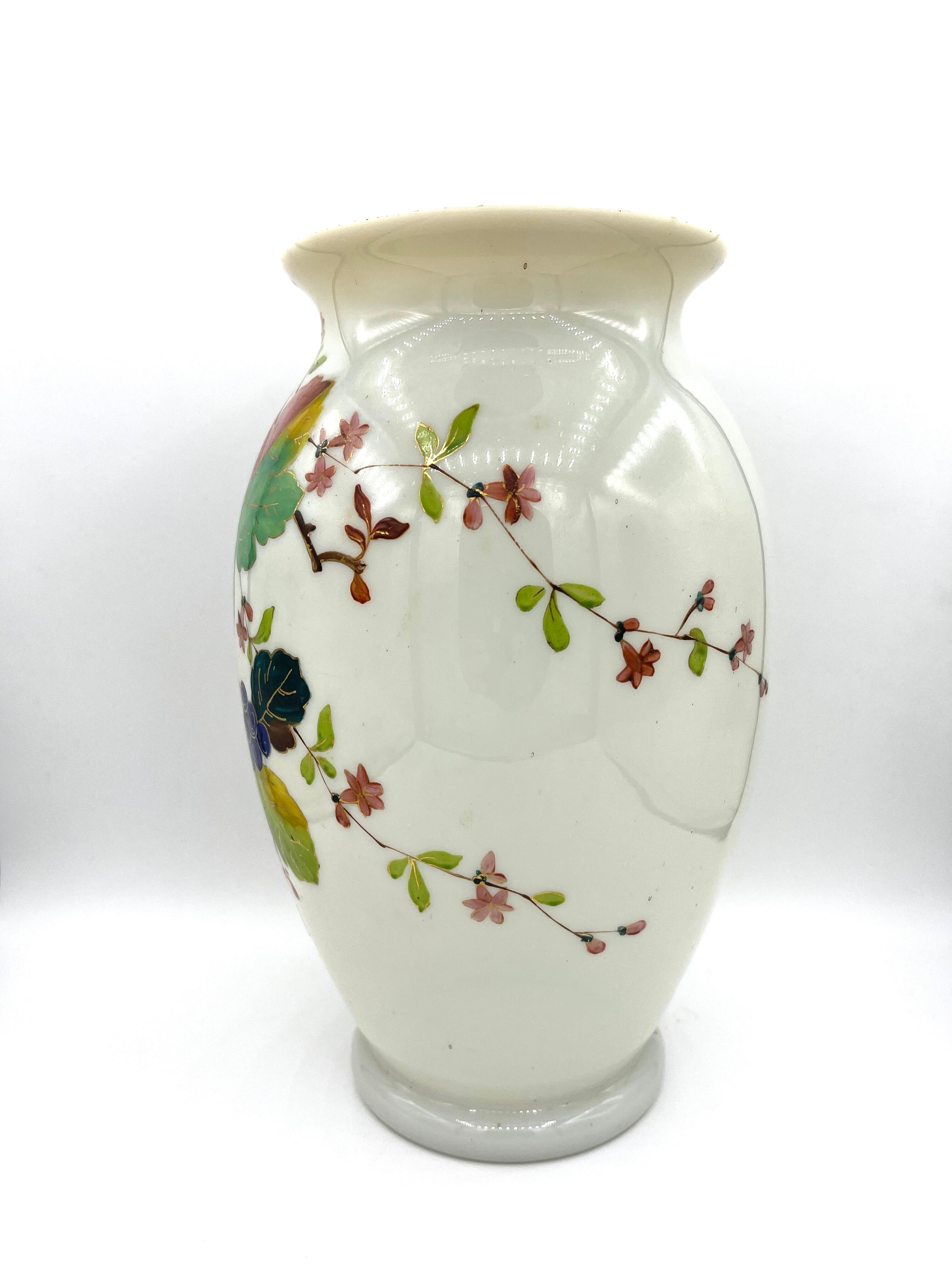 Pair of opaline vases early twentieth century