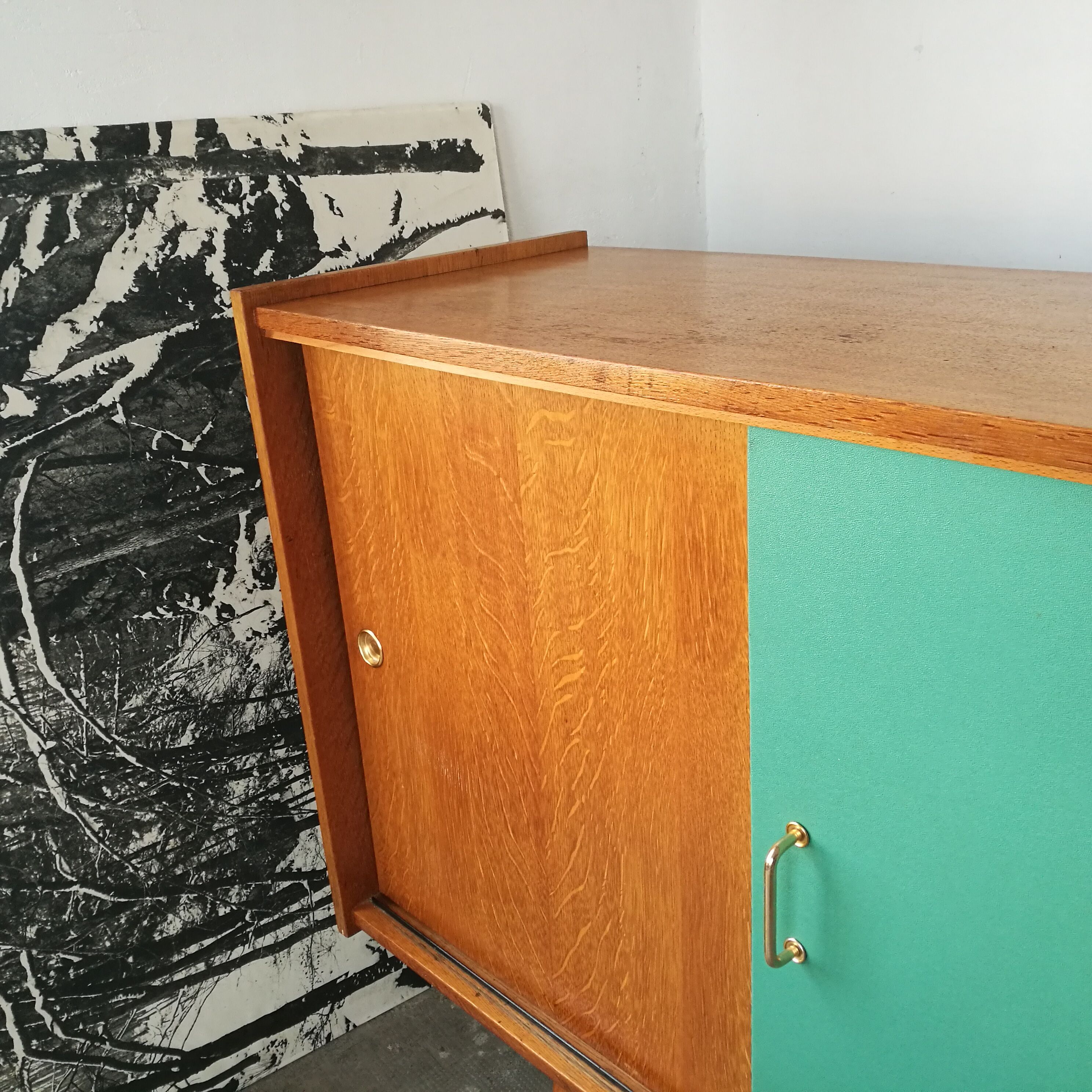 Vintage oak enfilade