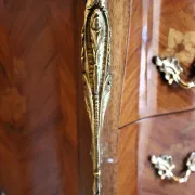 Louis XV style bedside table in marquetry rosewood