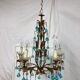 Chandelier with pearl grapevines