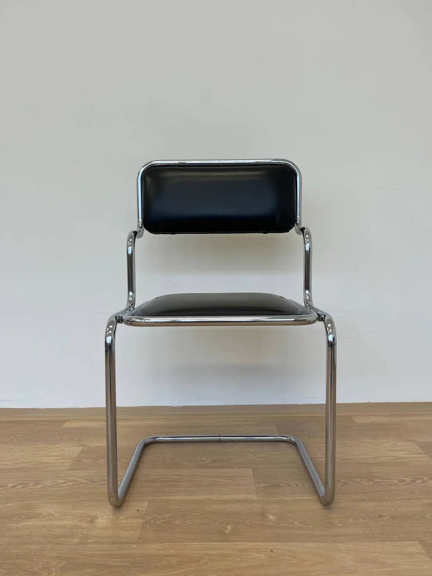 Midcentury chrome chair by Arch, Ladislav Vrátník for restaurant in Prague, 1970s