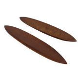 Large Italian Wooden Bowls by Fulgenzi, 1960s, Set of 2