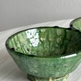 Two Moroccan handmade ceramic bowls