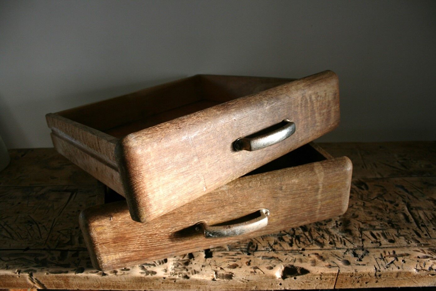 Antique wooden drawers