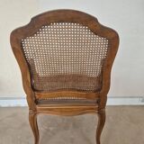 Louis XV style fluted cabriolet armchair