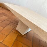 Coffee table in travertine