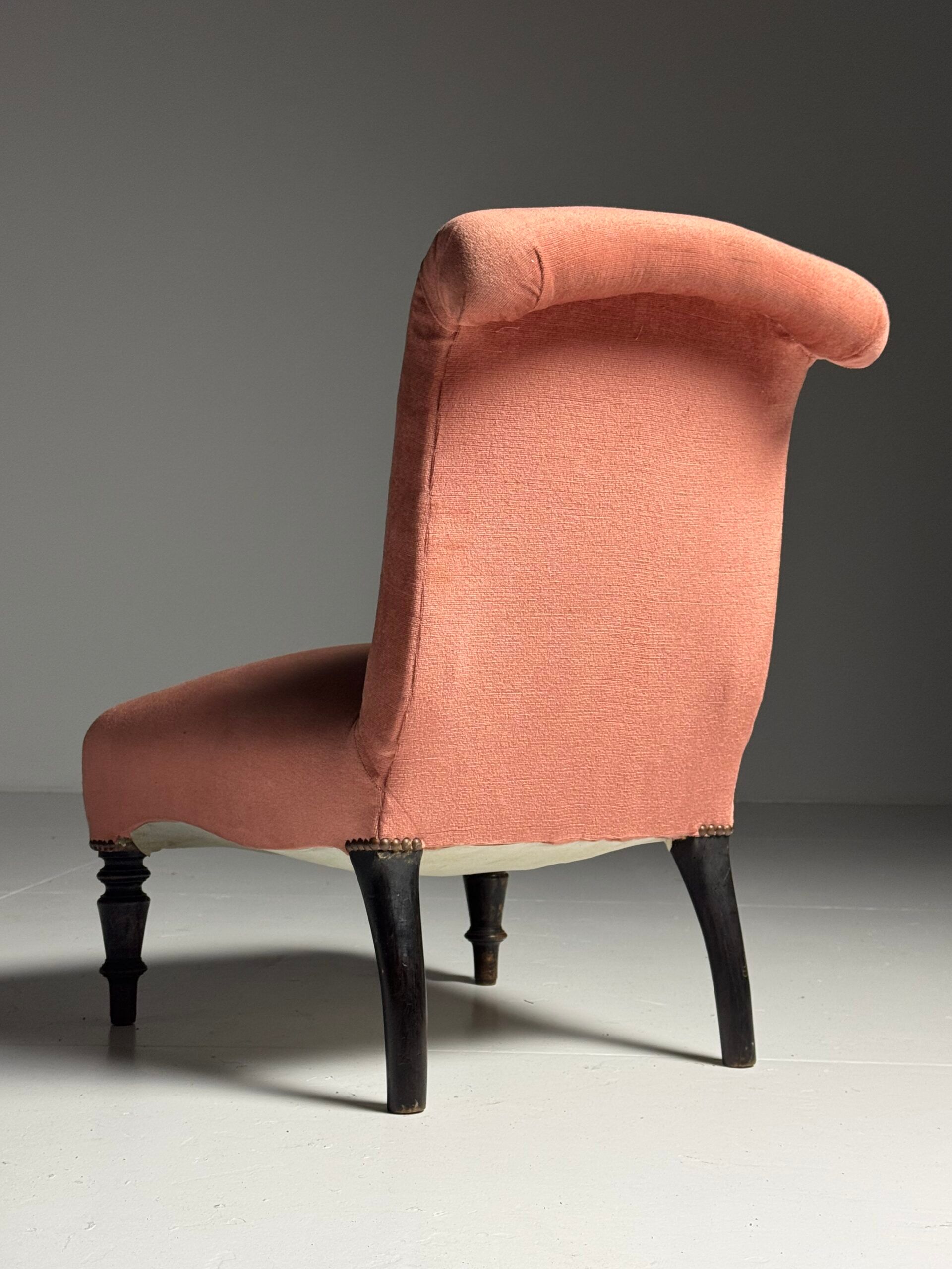 Ensemble de 2 fauteuils à pantoufles français vers 1900
