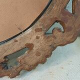 Italian mirror in gilded scupted wood
