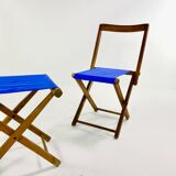 Set of camping chair and stool