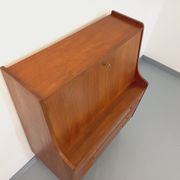 Secrétaire scandinave danois vintage Tibergaard en teck des années 50 60