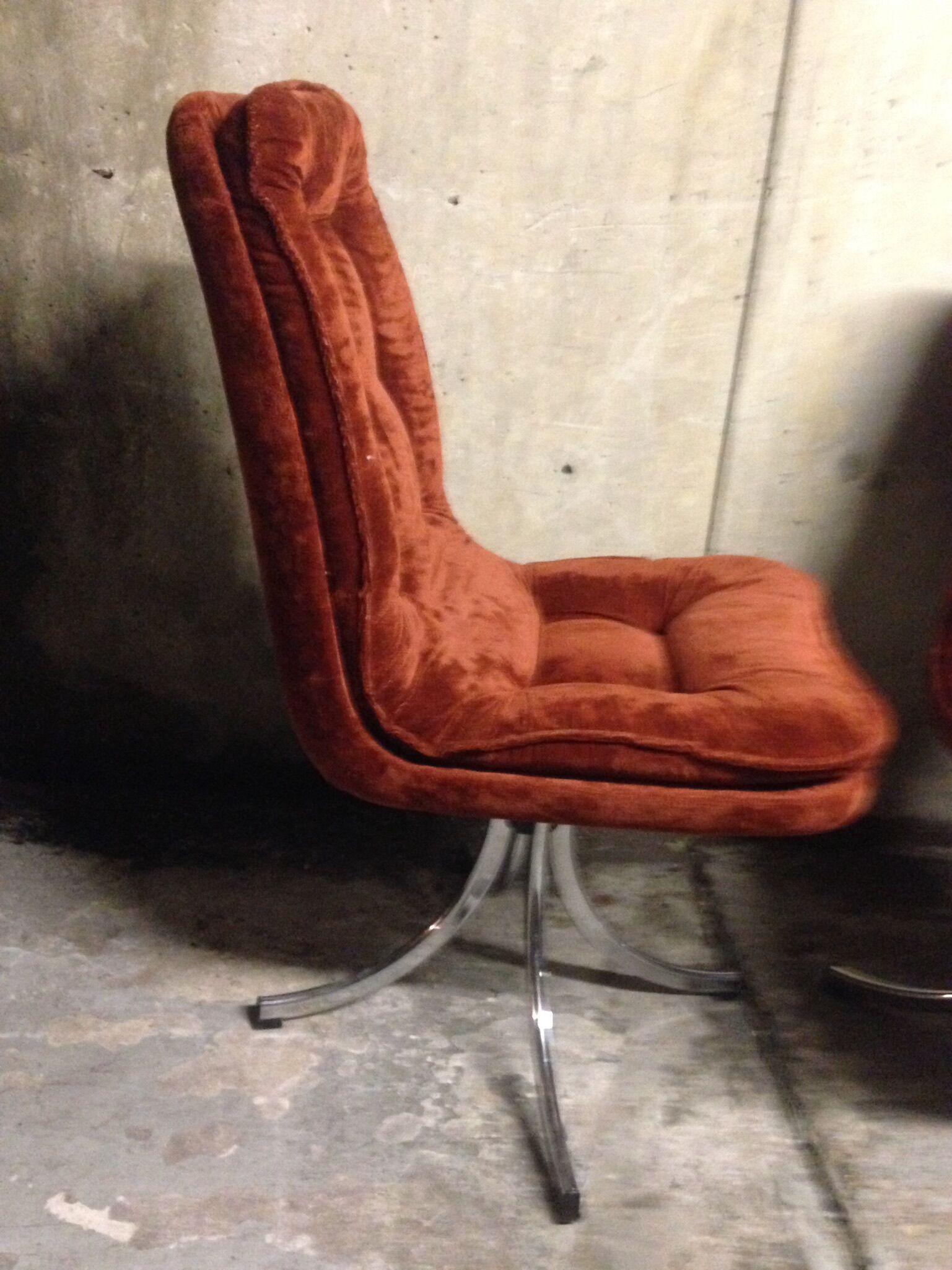 Set of 4 chairs Gastone Rinaldi 1970 for Rima