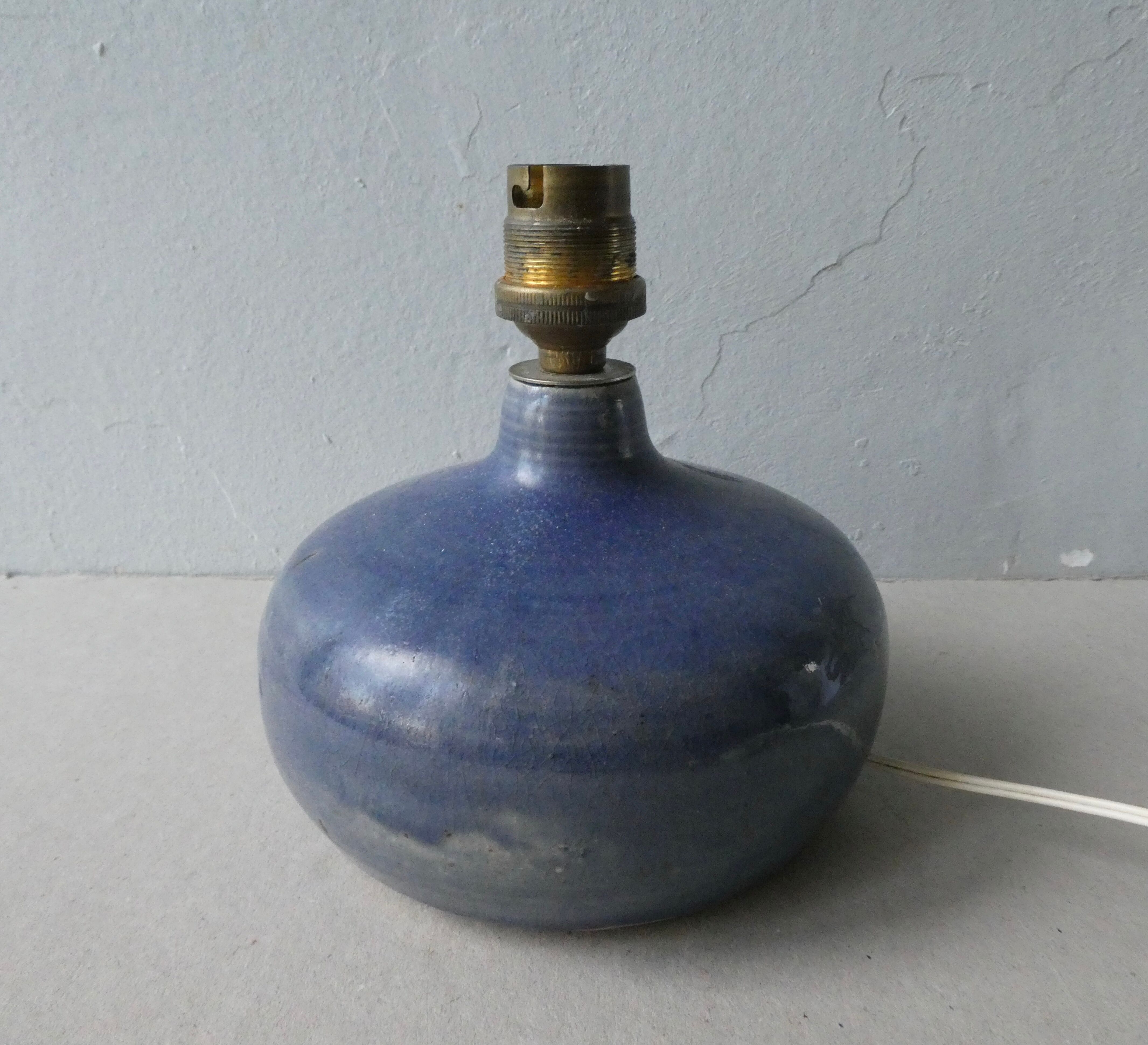 Blue sandstone lamp from the 1960s