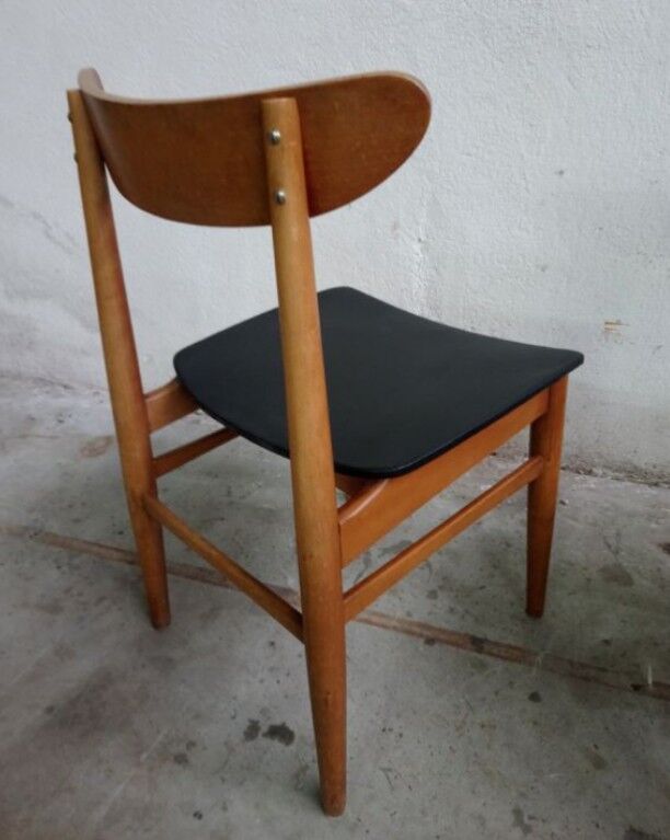 Série de 6 chaises scandinaves