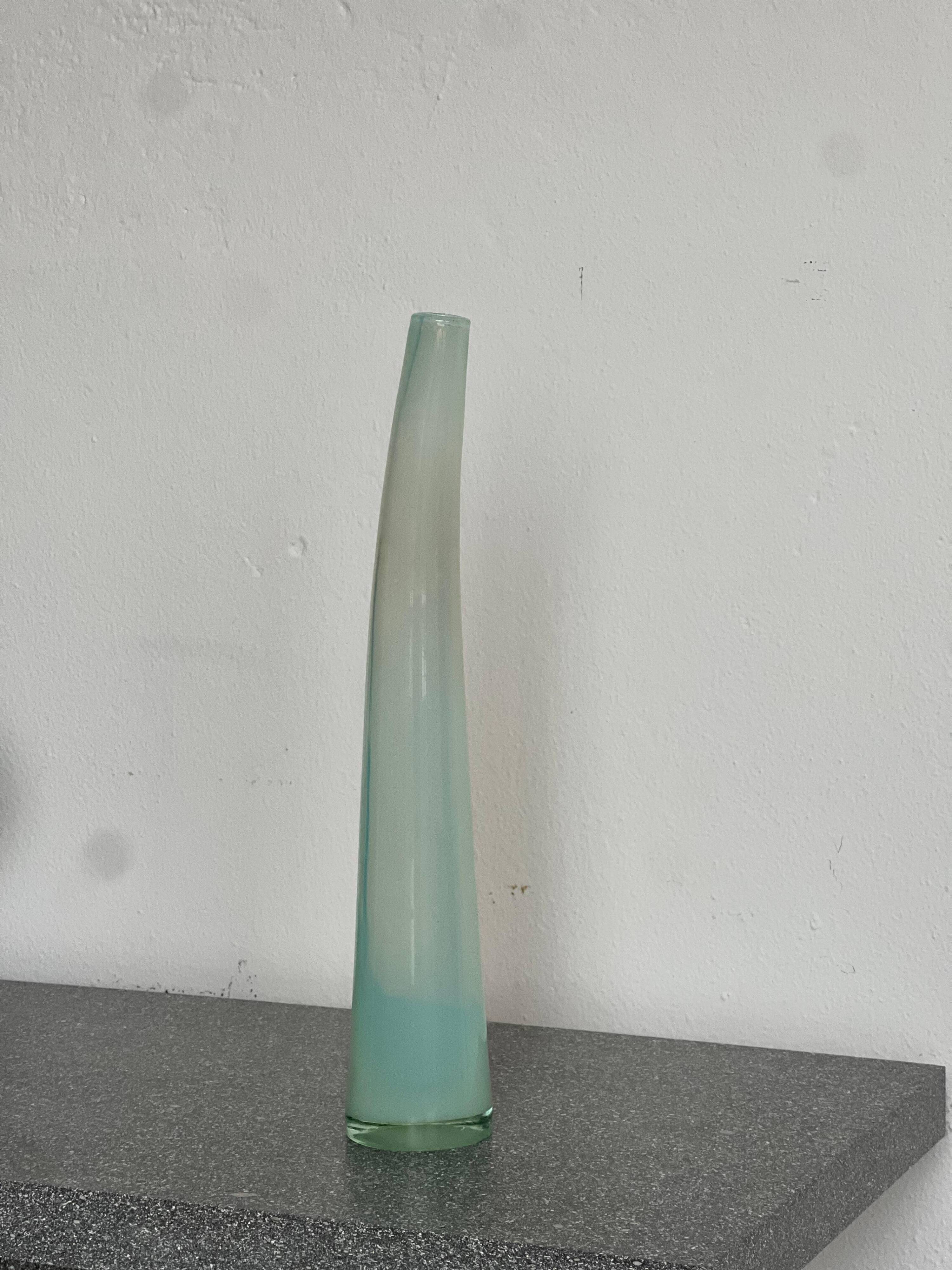 Sculptural Murano ''Lattimo'' Glass by Giusto Toso for Leucos , 1970's