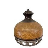 Vintage brown ceramic fat lava suspension