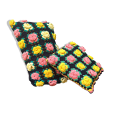 Lot de coussins vintage au crochet