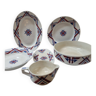 Hamage & Moulin des loups serving dishes, US Taritz Art Deco