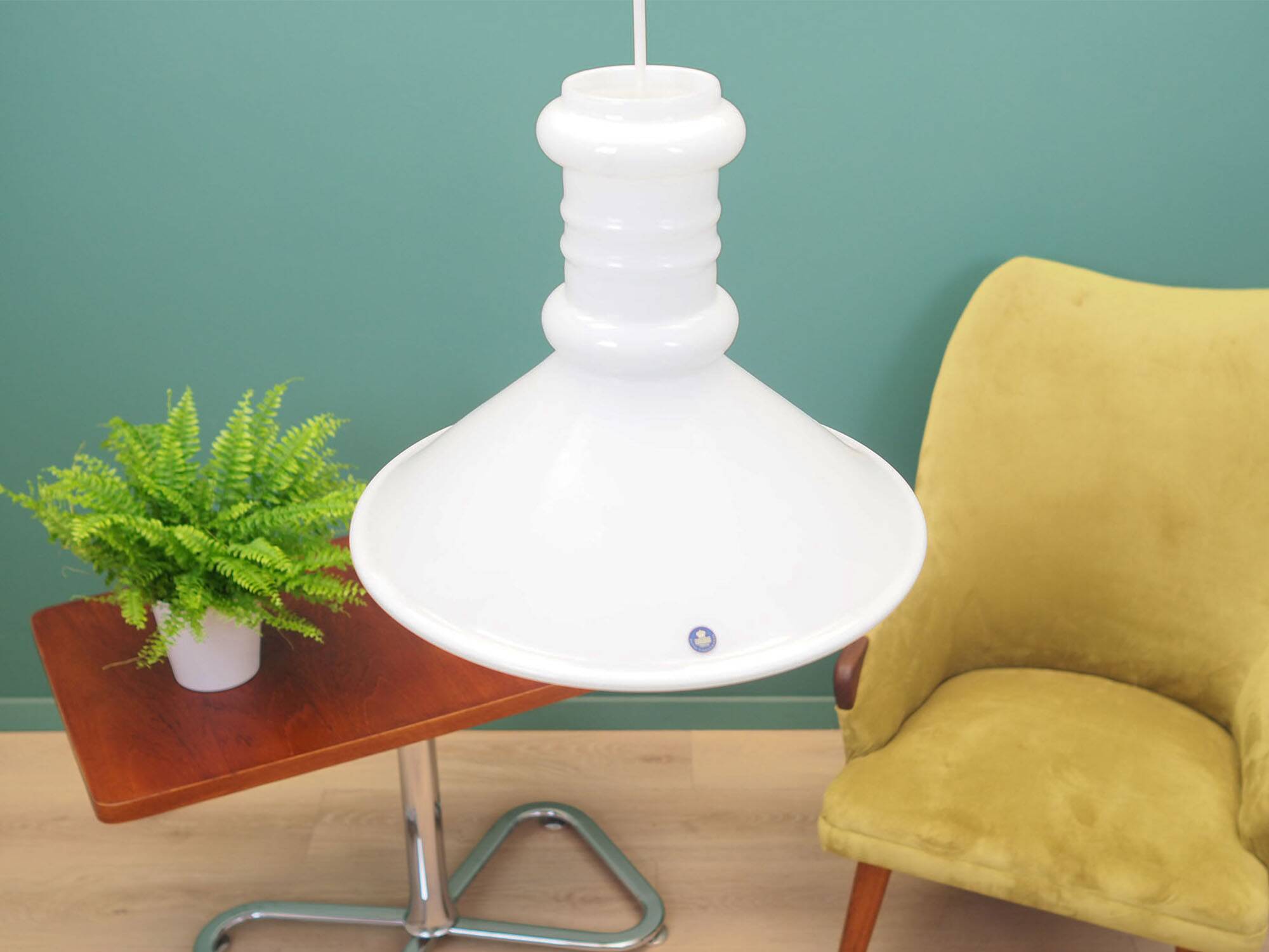 Lampe à suspension, design danois, années 1970, production : Holmegaard