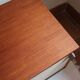 Teak enfilade, sliding canvas doors, 1960s.