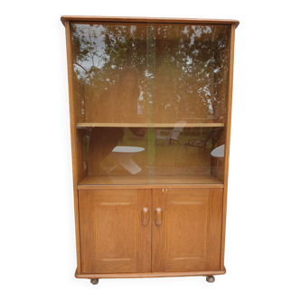 Vitrine bibliothèque mobile Priory vintage 1960