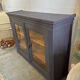 Midnight blue display cabinet