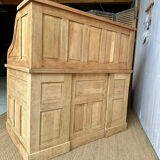 Renovated antique oak cylinder desk – original key