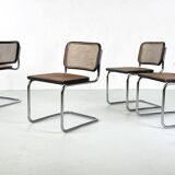 Set of 4 Cesca chairs by Marcel Breuer for Gavina – 1960s