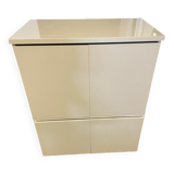 David Lange white lacquered wooden furniture