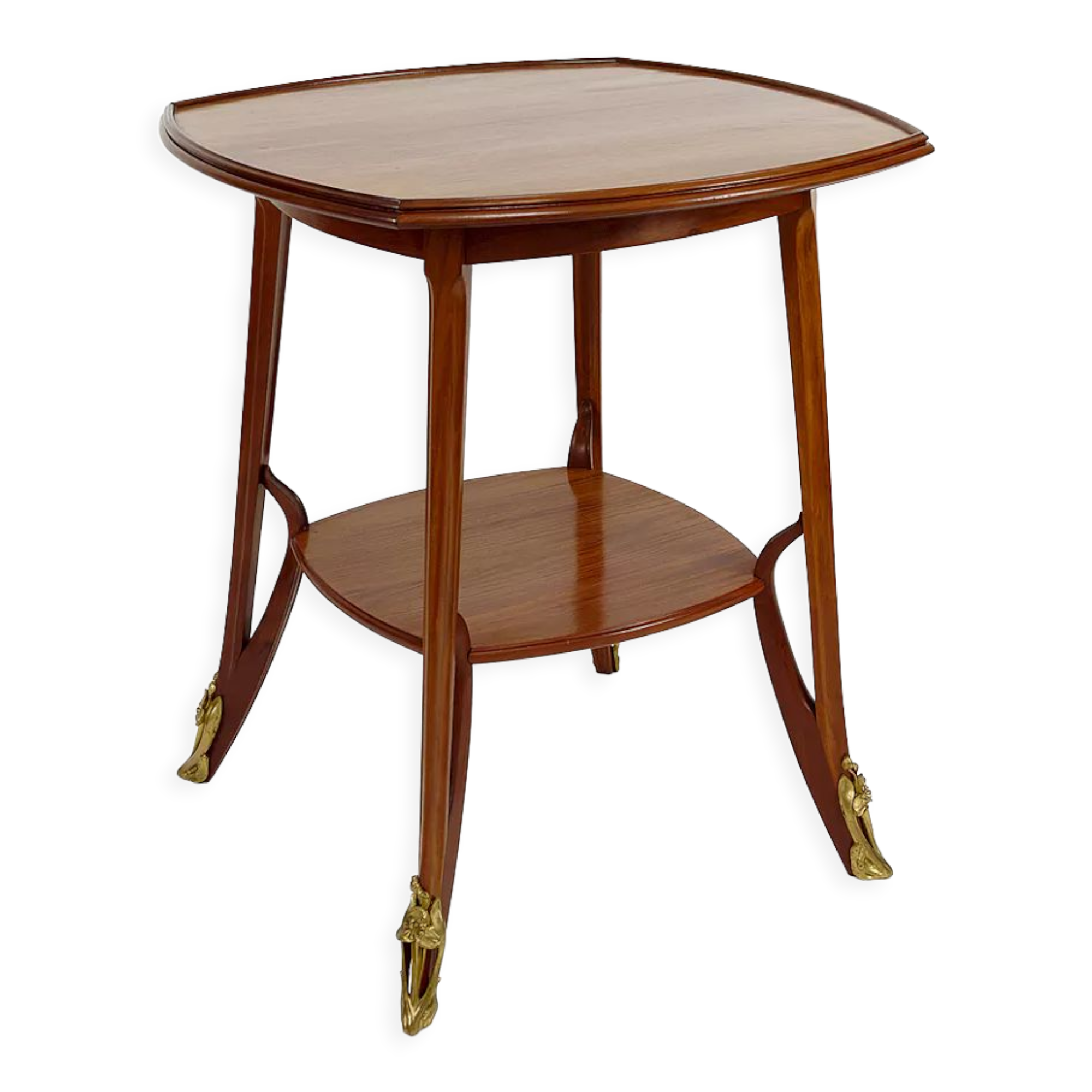 Pedestal table "Olga" by Louis Majorelle in mahogany, France, circa 1900