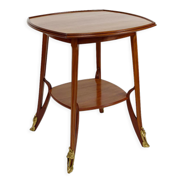 Pedestal table "Olga" by Louis Majorelle in mahogany, France, circa 1900