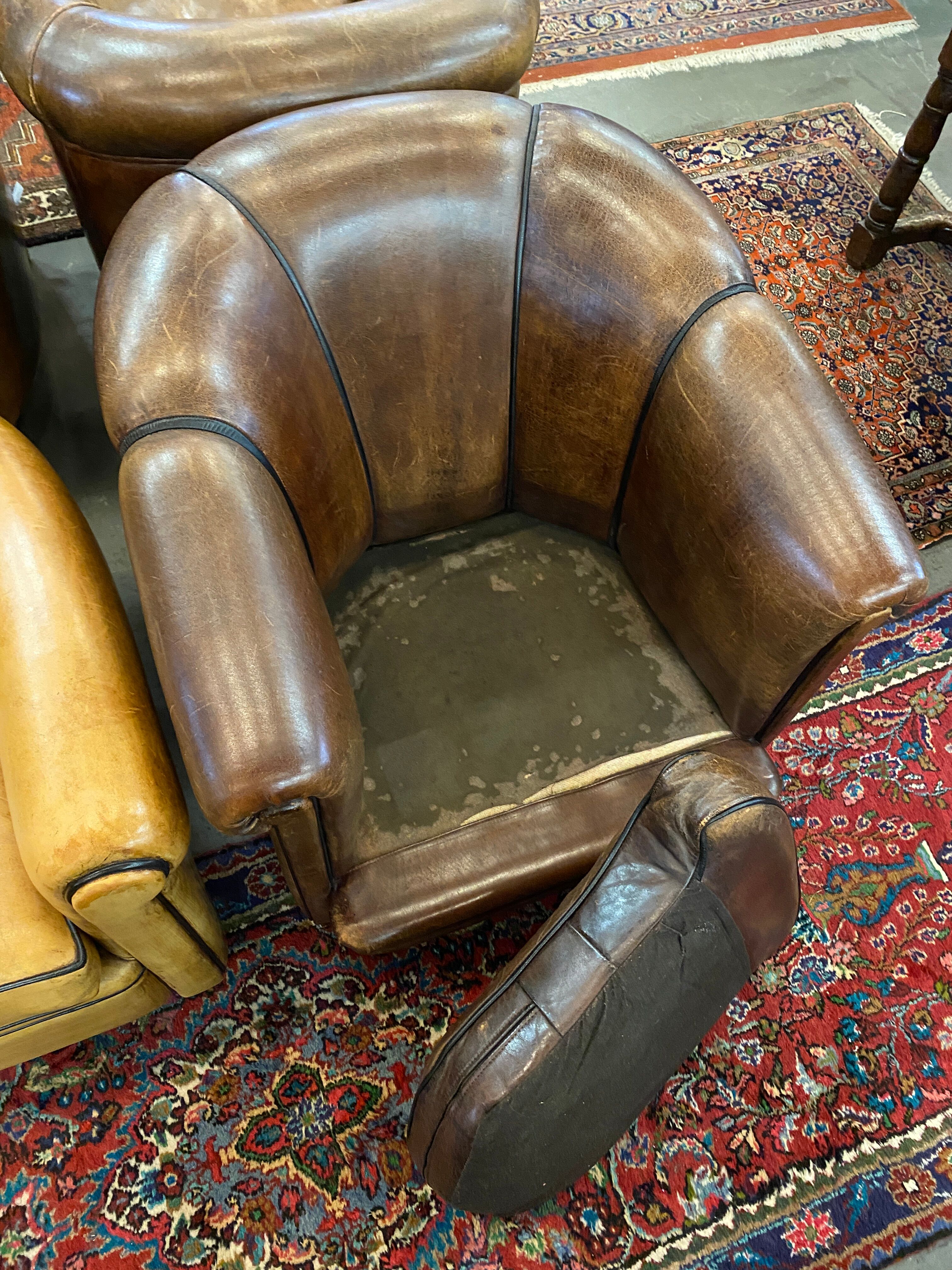Club armchair in sheepskin