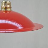 Enamelled sheet metal pendant light