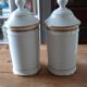 Pair of pots a pharmacy in porcelain