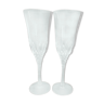 Pair of champagne flutes Cristal d'Arques