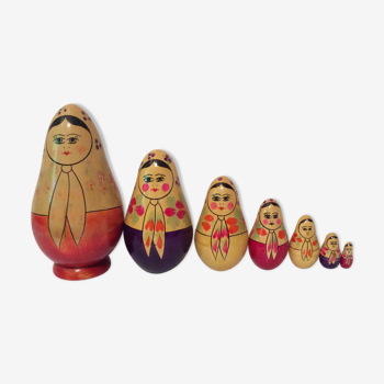 Anciennes poupées russes vintage Matriochkas