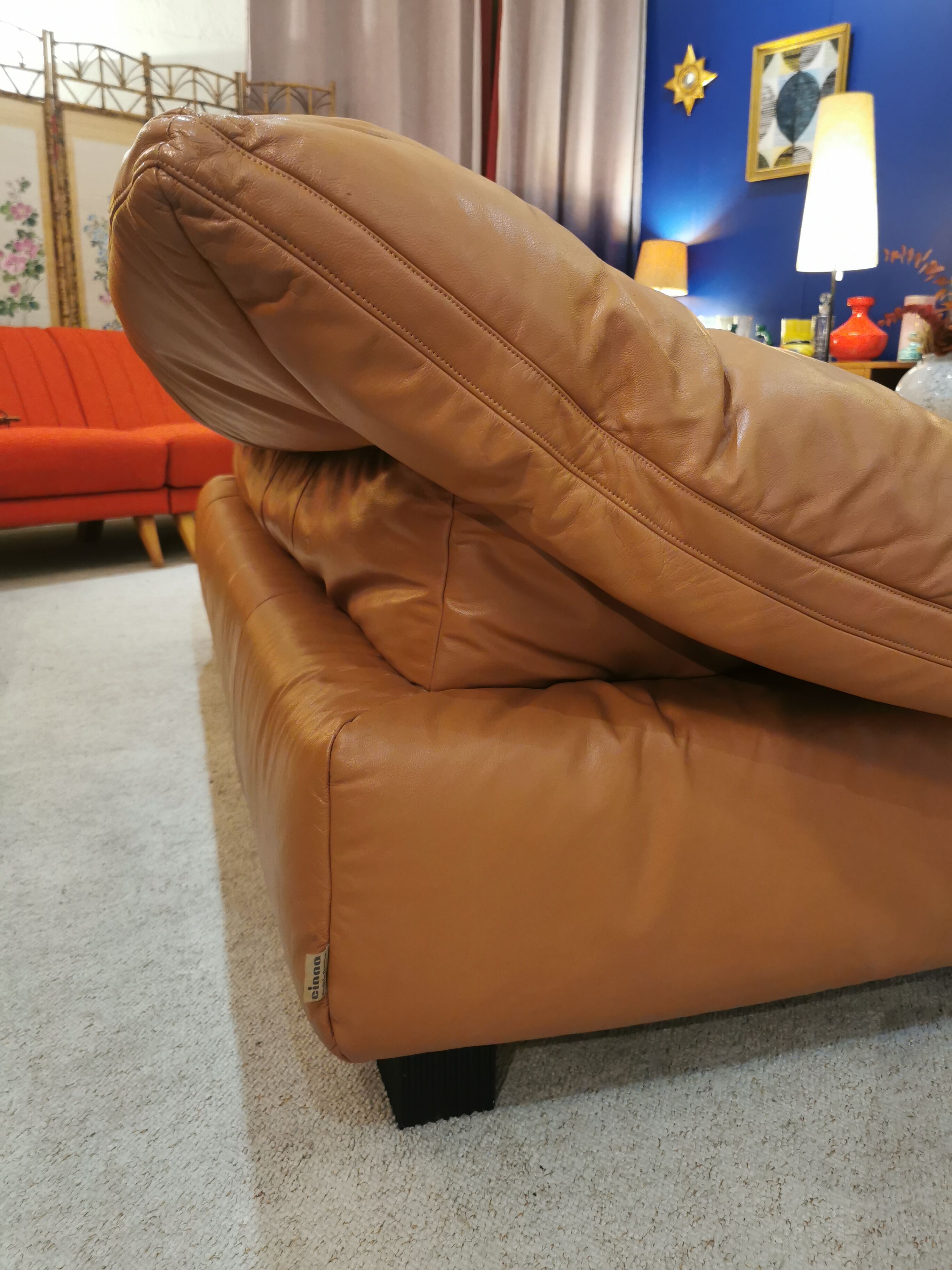 Cinna leather sofa 1980