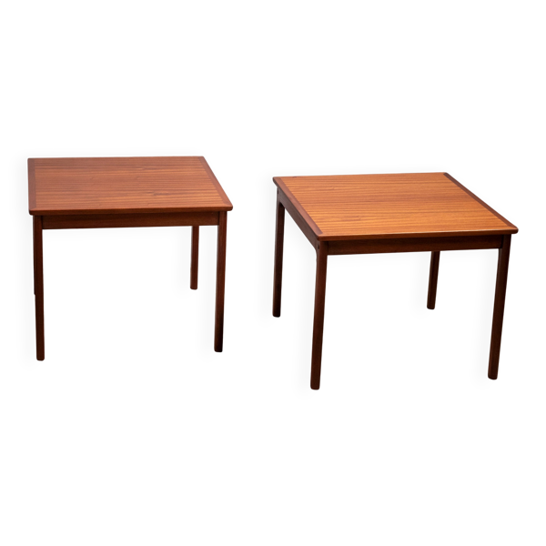 Paire de tables d'appoint Ole Wanscher en acajou, P. Jeppesen, années 1960, Danemark